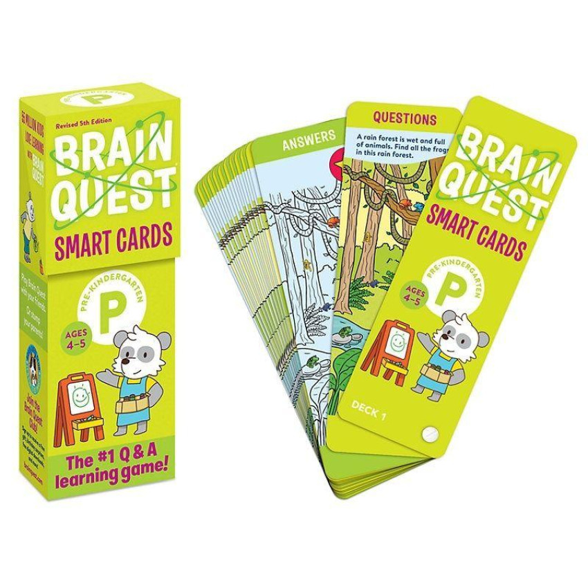 BRAIN QUEST  My First Brain Quest Challenge Cards AGES 4-5｜學前班智慧卡 | 兒童問答卡｜綜合練習