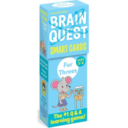 Brain Quest  My First Brain Quest Challenge Cards AGES 3-4｜For Threes Smart Cards Smart Cards  | 兒童問答卡｜綜合練習