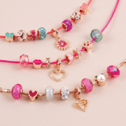 Make It Real--Halo Charms Bracelets Think Pink |珠寶手鍊組合 | DIY 串珠手鏈頸鏈 |聖誕生日禮物超推介| 女孩最愛 