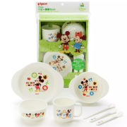 Pigeon Baby  Disney Mickey & Friends Tableware Set |7Pcs | 可愛 卡通餐盤 | 安全 | 兒童餐具 