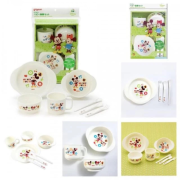 Pigeon Baby  Disney Mickey & Friends Tableware Set |7Pcs | 可愛 卡通餐盤 | 安全 | 兒童餐具 