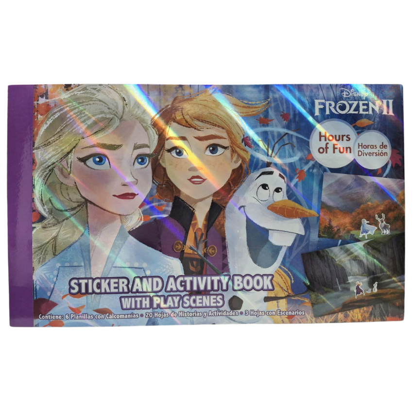 Frozen2 Sticker and Activity Book with Play Scenes | 貼紙活動書|貼紙簿 | 訓練專注力 | 兒童獎勵小禮物