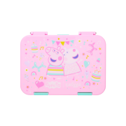 Smiggle  Peppa Pig Medium Happy Bento Lunchbox 午餐盒 | 粉紅色 | 多格 | 可貼名字 | 生日禮物 