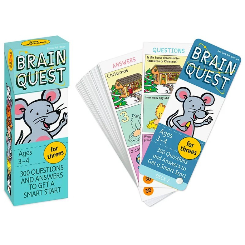 My First Brain Quest Challenge Cards - AGES 3-4 學前全科練習 ｜平行進口