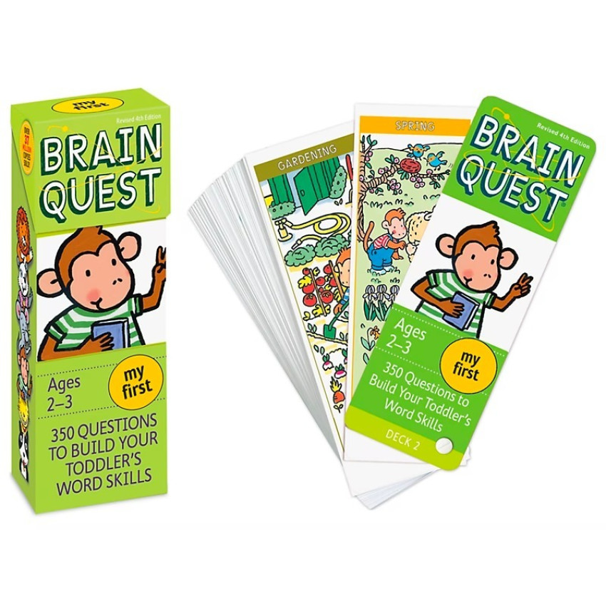 My First Brain Quest Challenge Cards AGES 2-3 ｜兒童問答卡｜綜合練習｜平行進口