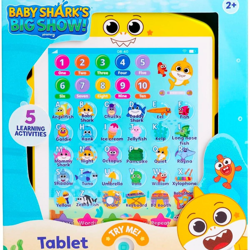 【Baby Shark 29cm 大平板電腦】 | 幼兒語言學習玩具｜兒童禮物｜平行進口