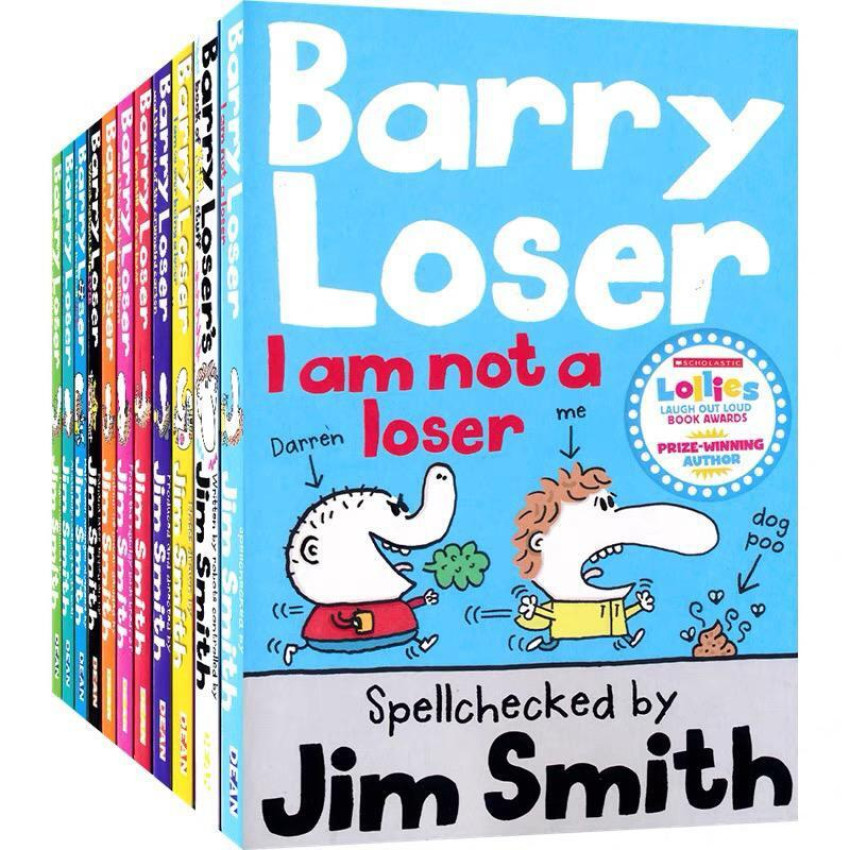 Barry Loser Series By Jim Smith 11 Books Collection Set -Paperback 英文搞笑章節小說｜平行進口｜