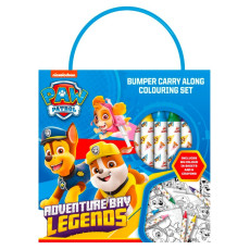 Paw Patrol Bumper Carry Along Colouring Set