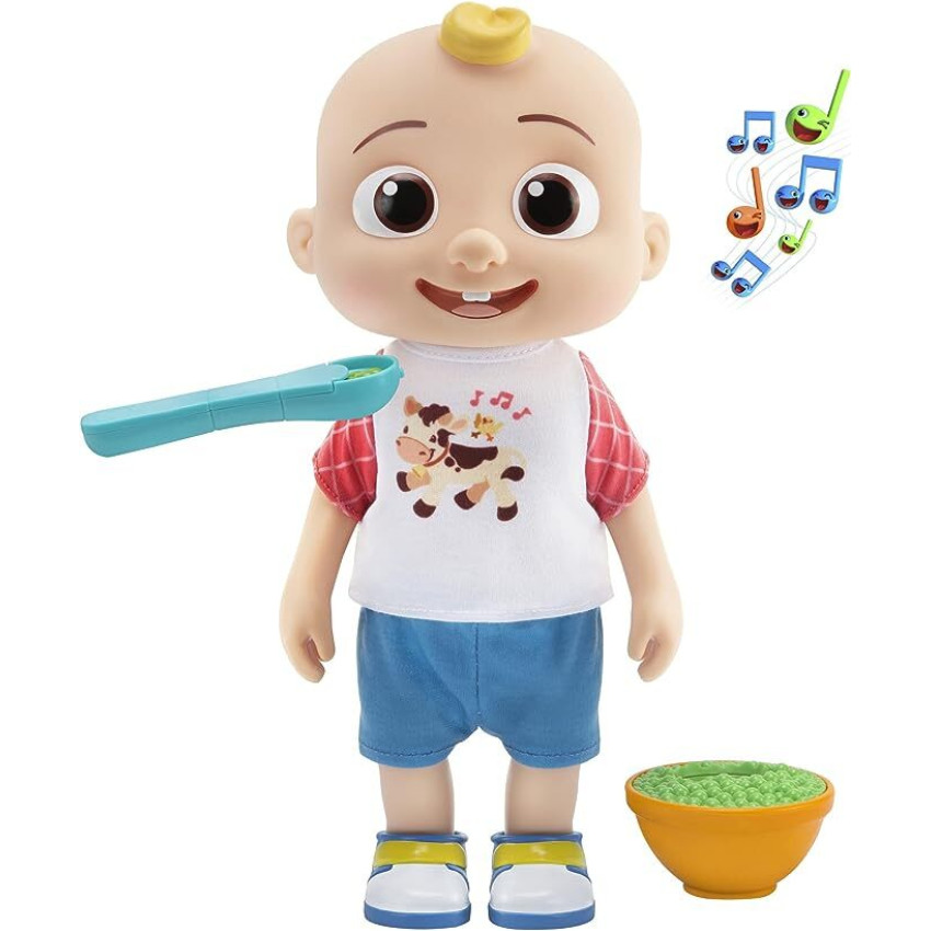 【引導寶寶食飯】CoComelon Deluxe Interactive JJ Doll｜JJ 兒童禮物｜學前教育