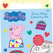 Peppa Pig Carry Pig Colouring Set 