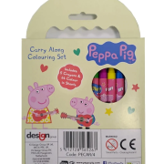 Peppa Pig Carry Pig Colouring Set 