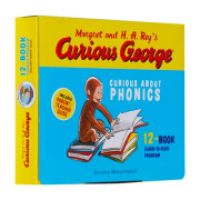 Curious George Curious About Phonics 12-Book Set｜兒童英文拼音學習