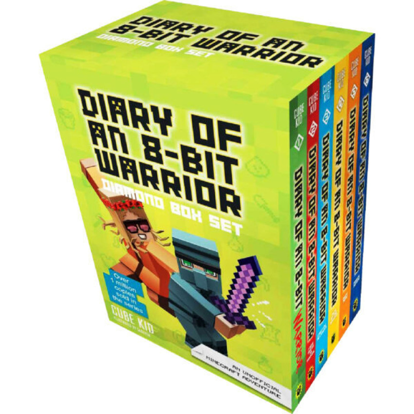 Diary of an 8-Bit Warrior Diamond 6 books Set【unofficial Minecraft adventure】｜英文小說