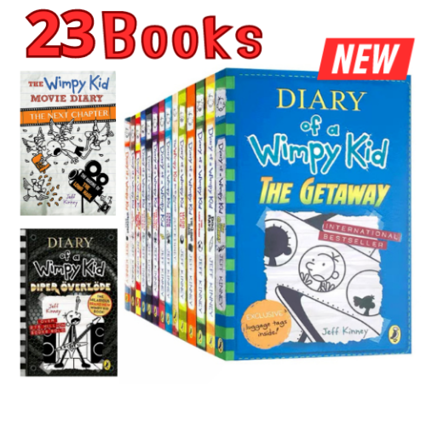 【最新23本裝】Diary of a Wimpy Kid 小屁孩日記合輯 章節童書 英文繪本