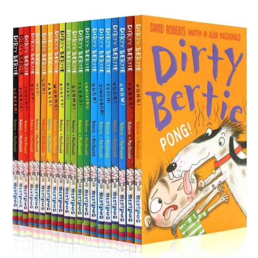 【20 Books】Dirty Bertie Series Collection Set Pack｜初階搞笑小男孩章節小說