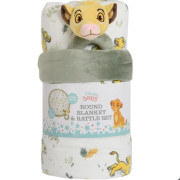 【 嬰兒保暖毛毯套裝】Disney Baby  | Round Blanket & Rattle Set | Lion King｜初生禮物