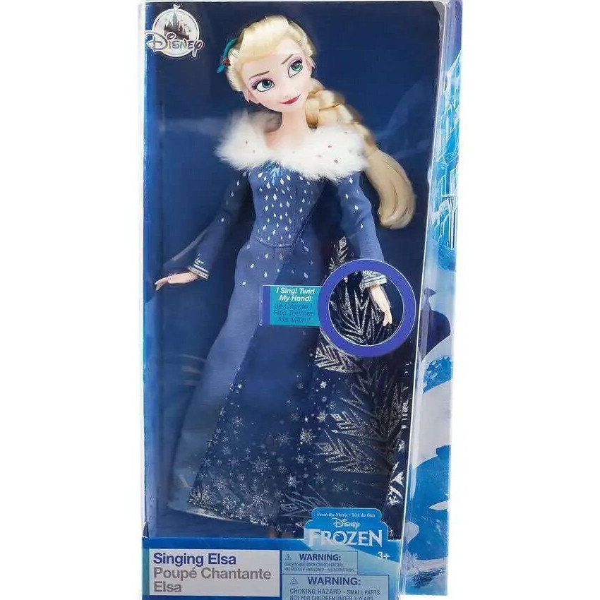 【魔雪奇緣】  Disney Frozen 2 Singing Snow Queen Elsa Princess Doll Toys Model for Children 迪士尼公主  愛莎