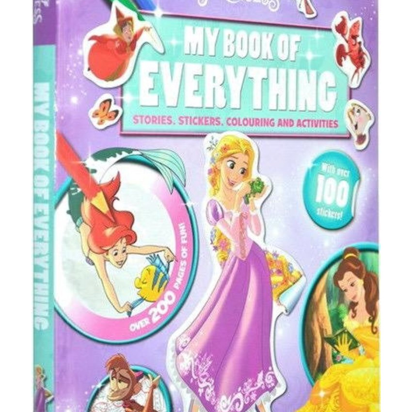 Disney Princess My Book of Everything 迪士尼公主故事-含故事繪本 貼紙塗畫和活動