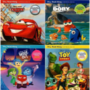 【 故事書連CD】Disney Pixar Read-Along Storybook (4本) and CD Set (2646)｜兒童初級小故事｜兒童英文