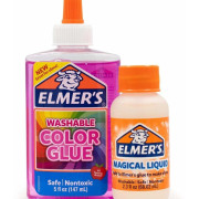 【牛頭牌】Elmer's Translucent Color Slime Making Kit （粉紅色）｜鬼口水兒童實驗｜生日禮物