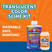 【牛頭牌】Elmer's Translucent Color Slime Making Kit （粉紅色）｜鬼口水兒童實驗｜生日禮物