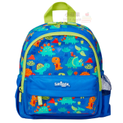 Smiggle【0.6kg 超輕護脊】Dinosaur  恐龍 | 6L 護脊書包 26 cm 兒童背囊 | 藍色 | 兒童旅行袋｜幼兒書包