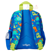 Smiggle【0.6kg 超輕護脊】Dinosaur  恐龍 | 6L 護脊書包 26 cm 兒童背囊 | 藍色 | 兒童旅行袋｜幼兒書包