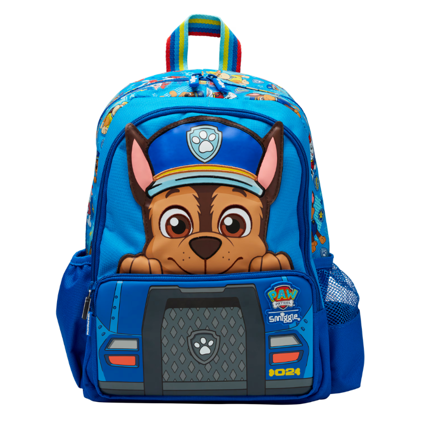 Smiggle【0.4kg 超輕護脊】Paw Patrol  Chase14L 護脊書包 38 cm兒童背囊| 兒童旅行袋｜小學背包｜汪汪隊立大功