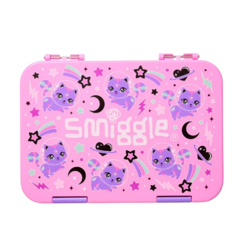 Smiggle  Happy Bento Lunchbox Medium - Cat  午餐盒 | 多格 | 可貼名字 | 生日禮物 