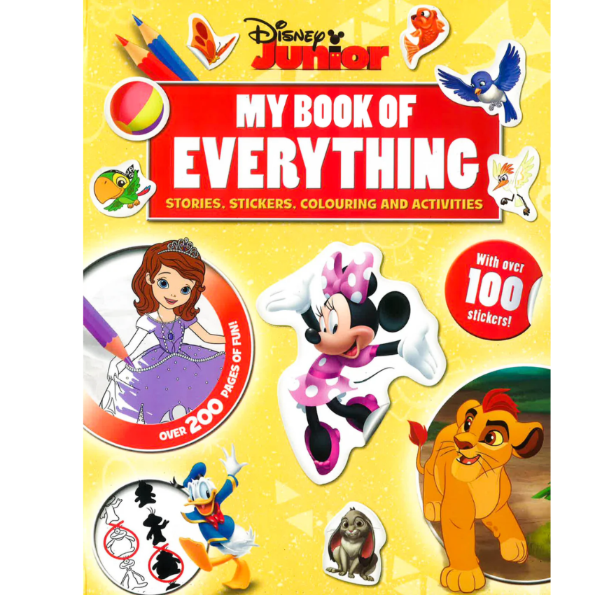 【JUNIOR】【 My Book of Everything】Stories, Stickers, Coloring 獅子王｜米妮