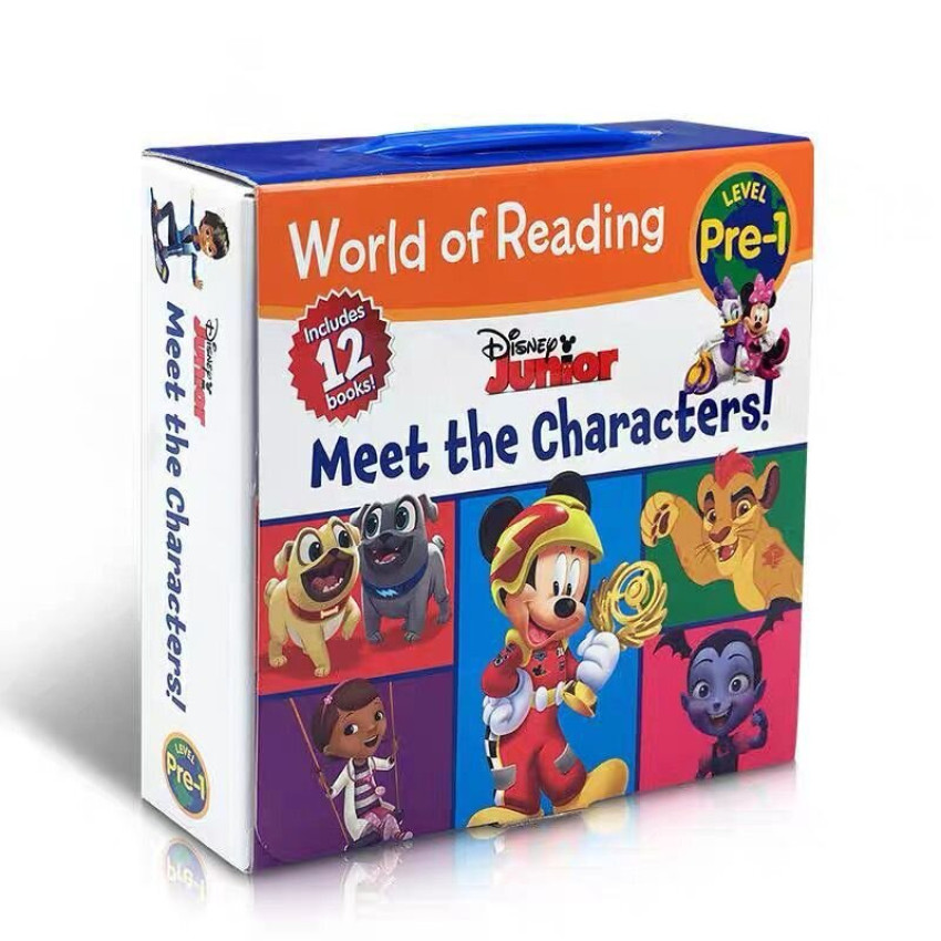 【 迪士尼小故事】World of Reading Disney Junior Meet the Characters (12本書)｜兒童初級小故事｜兒童英文