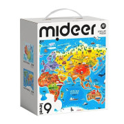 Mideer【Level 9  世界地圖+世界中國】【8歲以上】【分階段拼圖 】｜兒童砌圖｜生日禮物|【1-8歲分階段拼圖 】