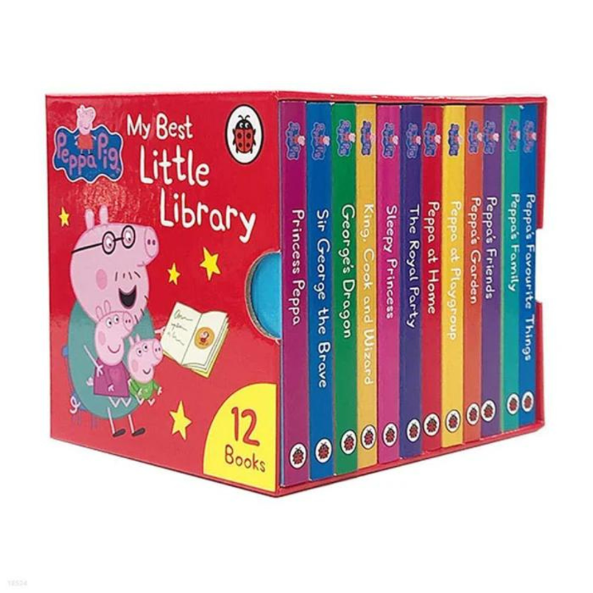 【幼兒硬皮書】Peppa Pig My Best Little Library |12 Books |英文故事繪本| 禮物精選推介 | Ladybird 分階閱讀