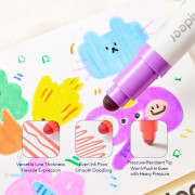 Mideer【Round-Tip Stamper Washable Marker】（12 Colour) 6/ 12 色｜安全，乾淨，有趣｜童趣創意