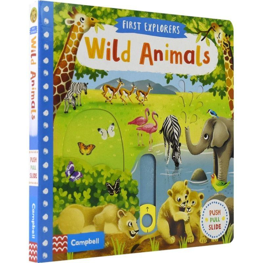 【硬皮機關拉拉書】野生动物  Wild Animals (Campbell First Explorers) | 小小探索家 | 遊戲書｜互動書| 親子故事書