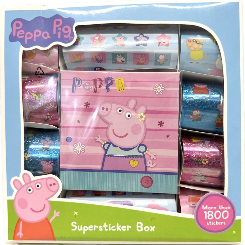 【1800張+ 貼紙】Peppa Pig 獎勵閃閃貼紙套裝｜兒童禮物