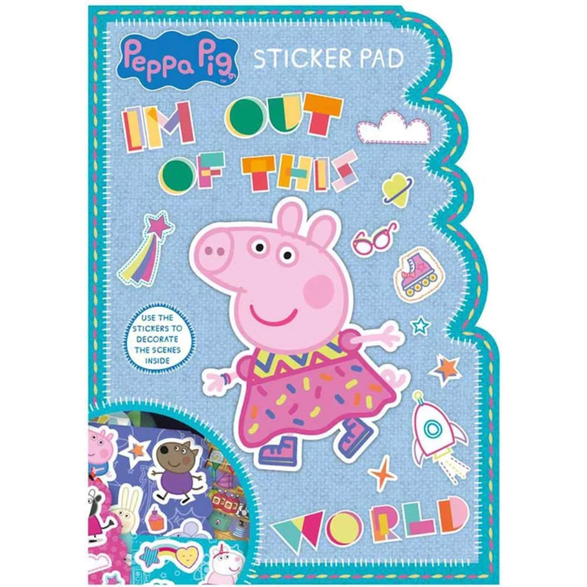 【勁靚大貼紙】Peppa Pig Im Out Of This Stickers Pad