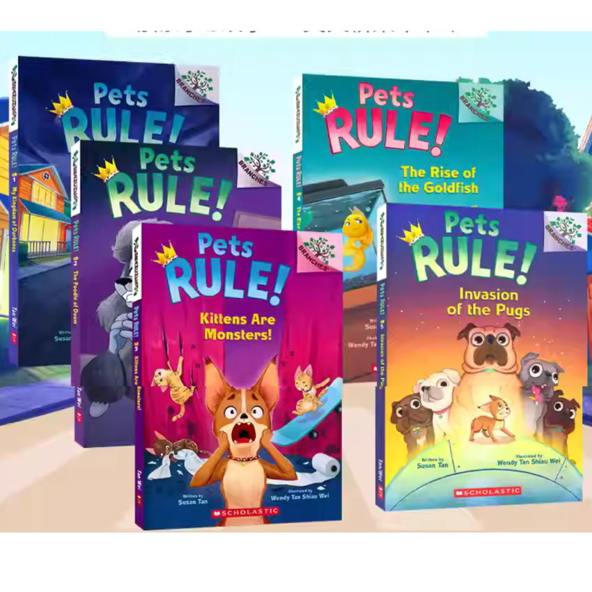 Pets Rule!  #1-5 Bundle (5 Books) (Branches) | 兒童英文故事 | 初級英文章節小說 