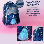 Smiggle  【0.6kg 超輕護脊】Disney Cinderella | 藍色 |17.8L 護脊書包 42 cm大容量背囊| 閃閃令 | 兒童旅行袋｜中小學背包