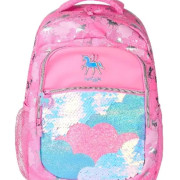 Smiggle  【0.6kg 超輕護脊】Unicorn 獨角獸  | 粉紅色 閃閃令|  17.8L 護脊書包 42 cm大容量背囊| 兒童旅行袋｜中小學背包｜超閃勁靚