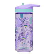 Smiggle  毛毛兔 蝴蝶 彩虹 便攜式水樽 440ml | 紫色 | 卡通可愛水壺