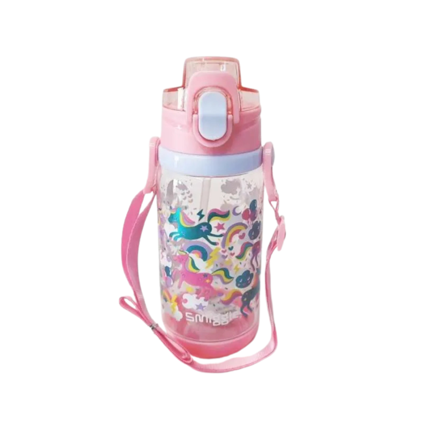 Smiggle  Unicorn獨角獸  Balloon Smile 透明便攜式水樽 400ml 卡通可愛水壺 