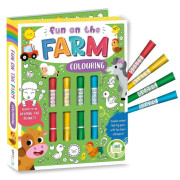 【飲茶必備】Fun on the Farm Colouring Book and Felt Tip Pens  填顏色  連顏色筆｜生日禮物回禮