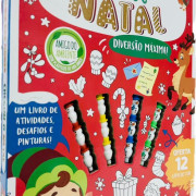 【Christmas Gift】NATAL--Christmas Colouring Book  Felt Tip Pens 