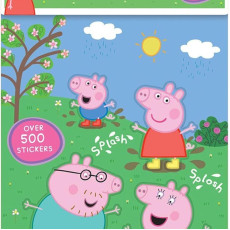 Peppa Pig 500張+ 獎勵貼紙 | 兒童卡通貼紙書 節日禮物包裝 ｜封口貼