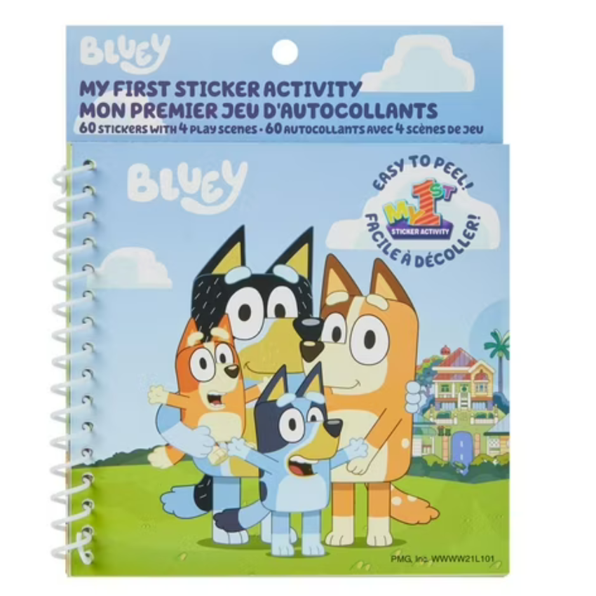 【場境貼紙書 】Me Time 必備 Bluey My First Sticker Activity Book | 貼紙書 |兒童獎勵｜