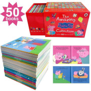 【2023年最新版】紅色 Peppa Pig - The Amazing Collection Red Box 英文原版繪本 50冊  | Ladybird