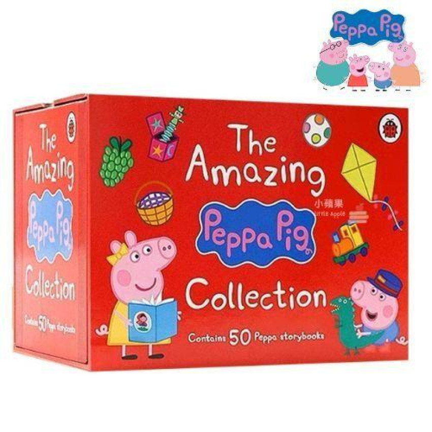 【2023年最新版】紅色 Peppa Pig - The Amazing Collection Red Box 英文原版繪本 50冊  | Ladybird