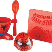 Marvel Comic Spiderman Egg Cup & Toast Cutter | 可愛 蜘蛛俠 蛋杯+麵包 字母模具 