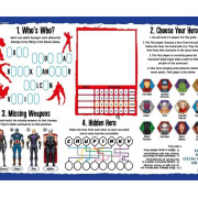 【Avengers - Classics Wipe - Clean Activity】Placemats ｜ Over 25 wipe - Away Activity